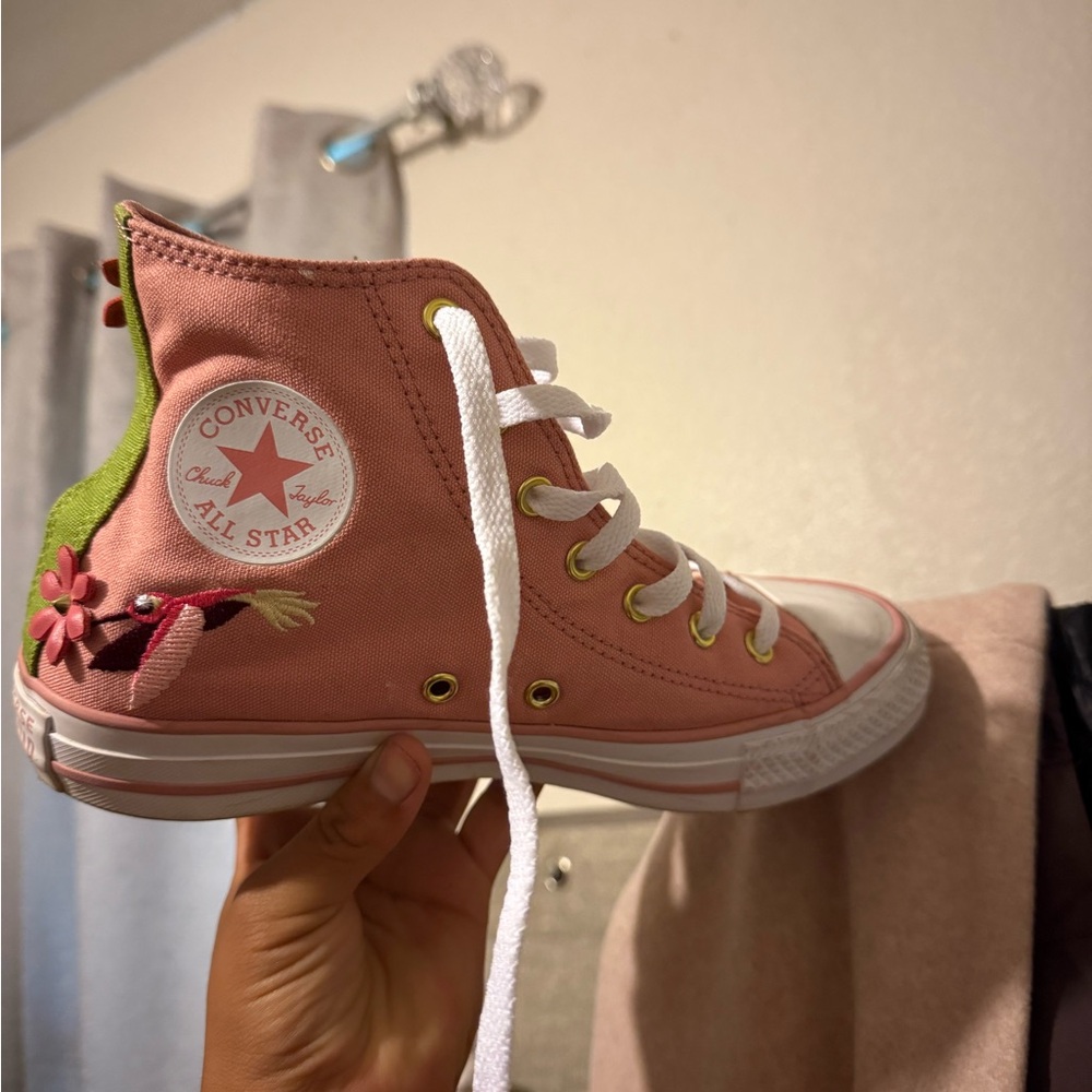 Converse Pink Floral High-Tops